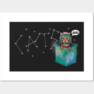 Grumpy bengal space cat in pocket cats occupy universe Posters and Art